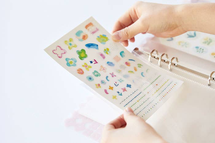 Pink OTONA Sticker Collection Binder · King Jim
