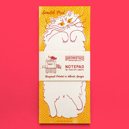 Scratch Pad Cat Risograph Notepad · Bromstad Printing Co.