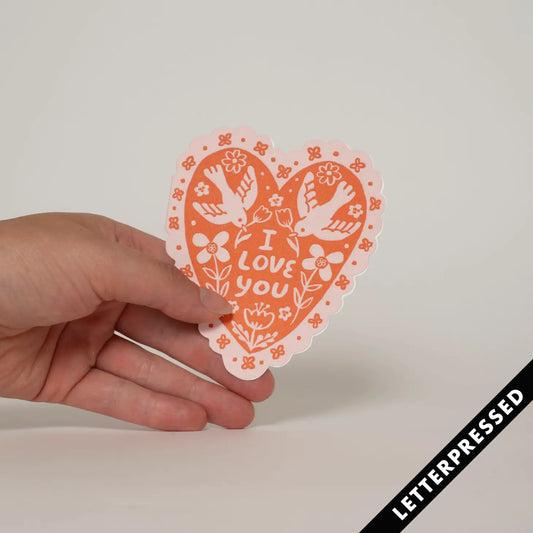 Love Birds Heart Card · Phoebe Wahl & Egg Press