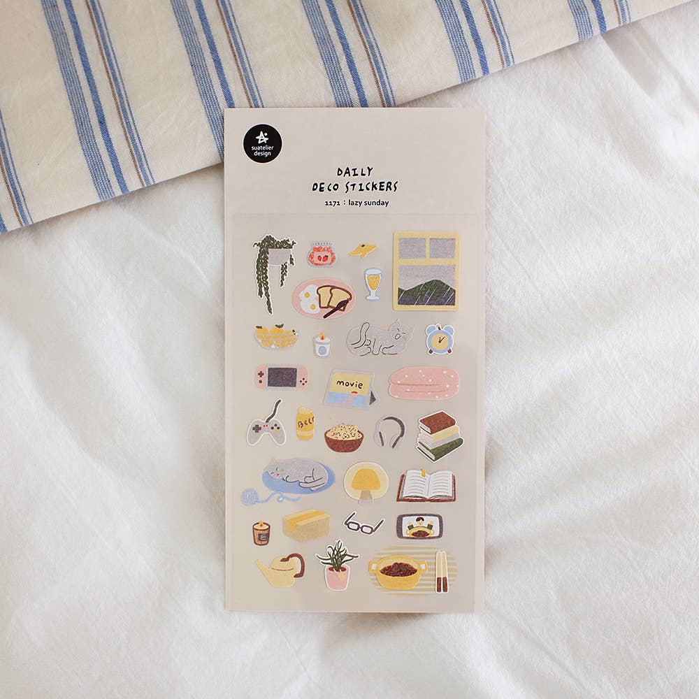 Lazy Sunday Sticker Sheet · Suatelier Design