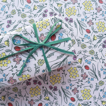 Spring Promenade Pattern Wrapping Paper · Regaro Papiro