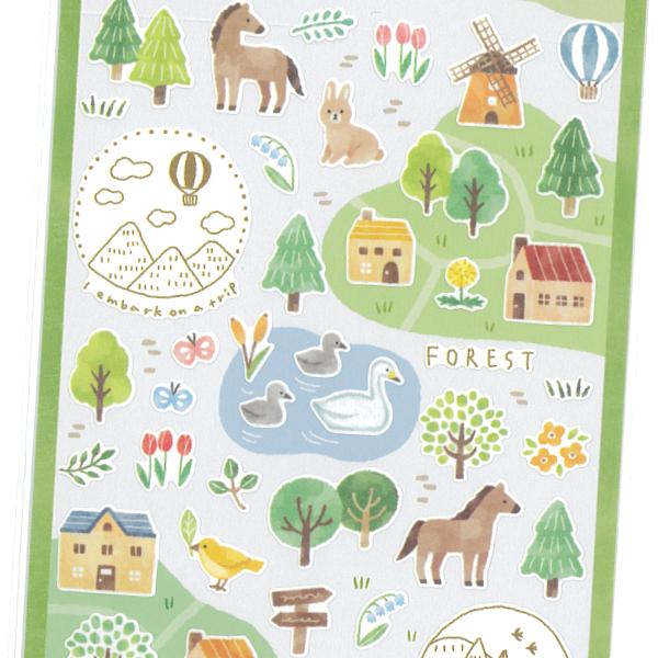 Soyazake no Mori / Forest Series Sticker Sheet · Mind Wave