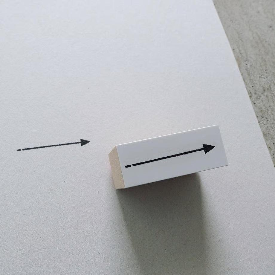 Arrow Rubber Stamp · Yohaku