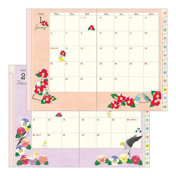 2025 Bird Pocket Diary B6 · Midori – Paper Plant Co. 2025-bird-pocket-diary-b6-midori-paper-plant-co