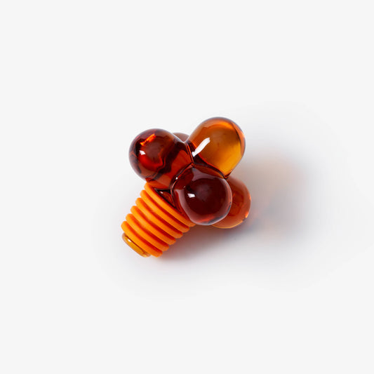 Hobknob Bottle Stoppers / Amber · Areaware