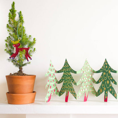 Christmas Trees Concertina Garland · East End Press