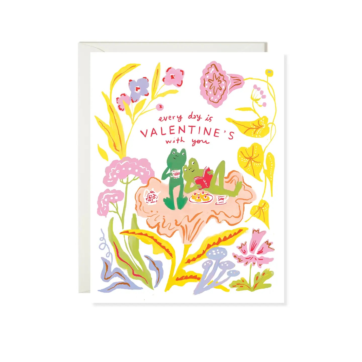 Frog Picnic Valentine Card · Karen Schipper