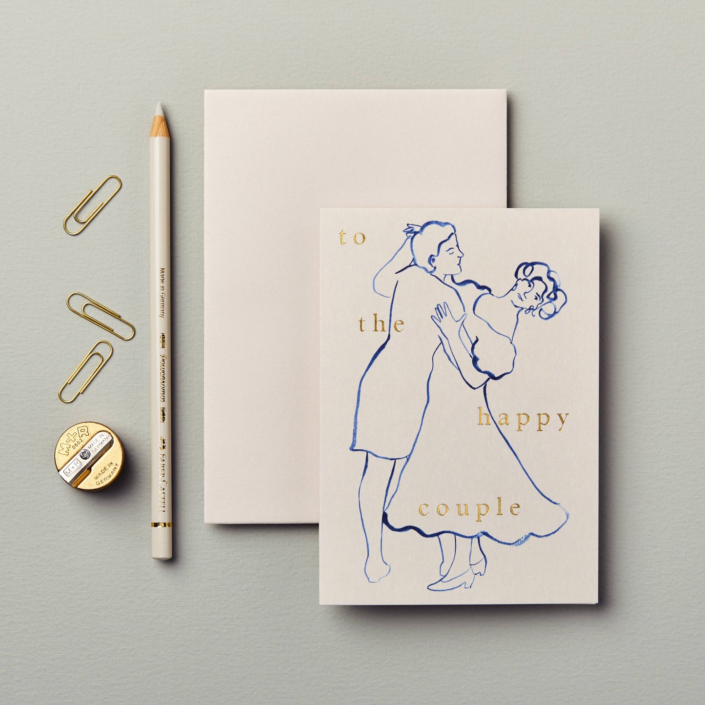 Figures 'To the Happy Couple' Card · Wanderlust Paper Co