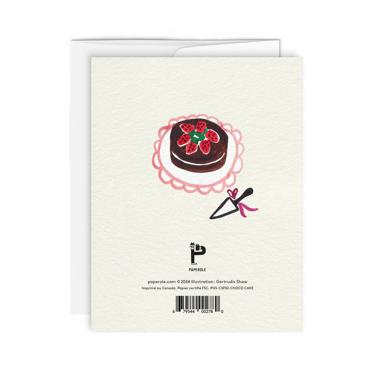 Choco Cake Greeting Card · Paperole