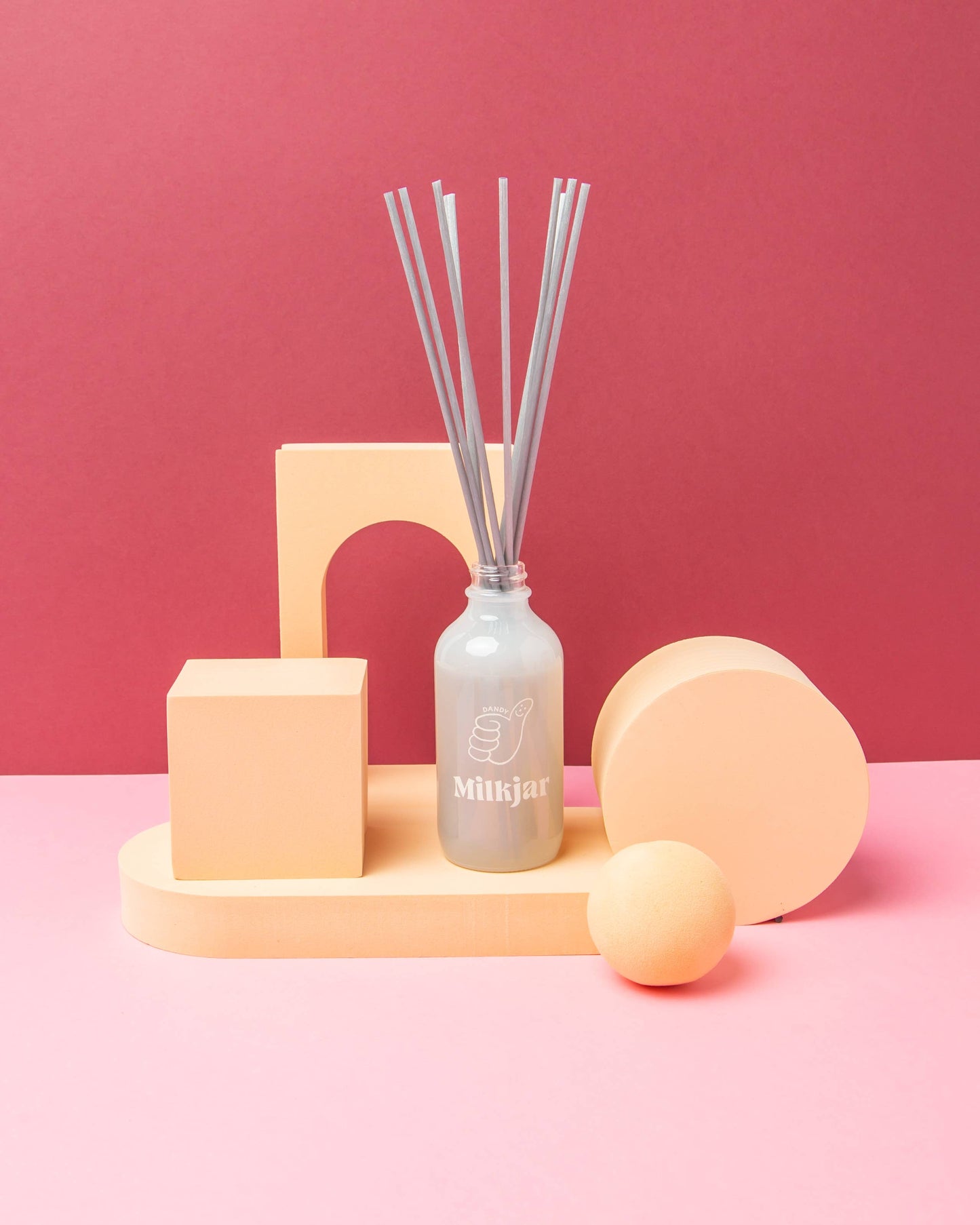 Dandy (Mahogany, Firewood & Pine) 4oz Reed Diffuser · Milk Jar Candle Co.