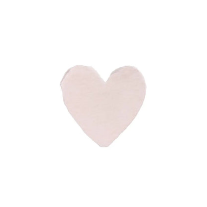 Blush Petite Handmade Paper Heart / Single · Oblation Papers & Press