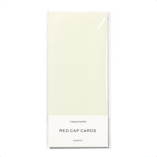 Soft White Tissue Paper · Red Cap Cards