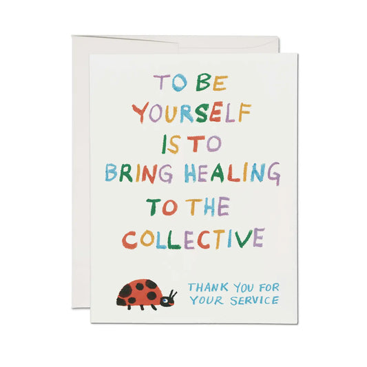 Collective Healing Greeting Card · Red Cap Cards