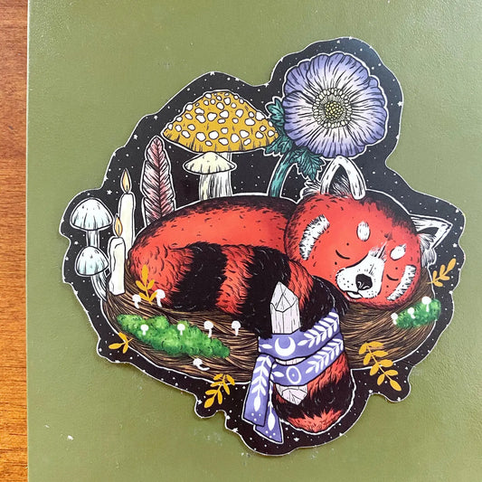 Magical Red Panda Sticker · Marika Paz Illustration