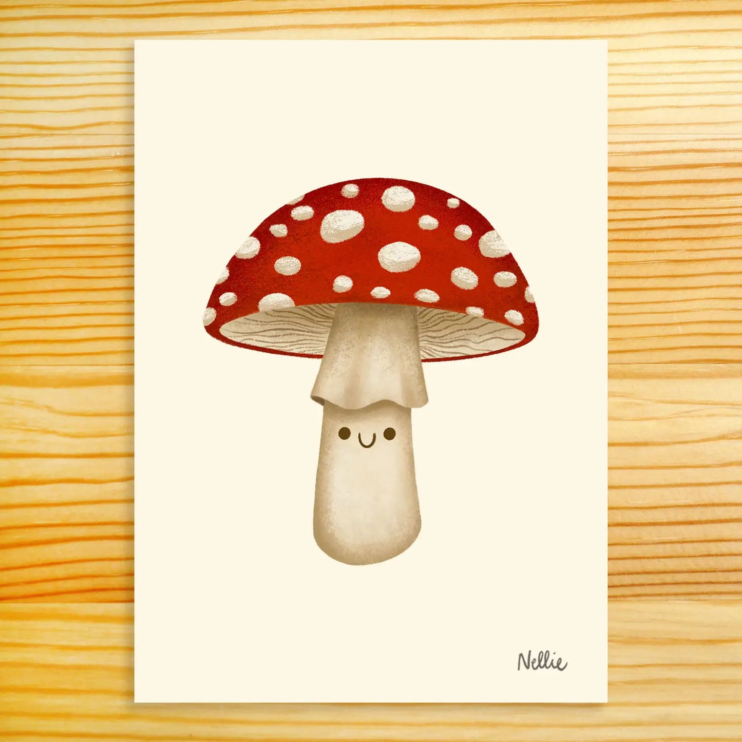 Toadstool Mushroom / 5"x7" Print