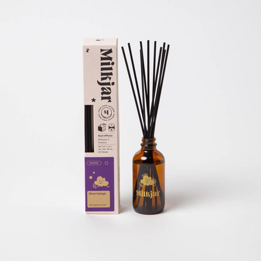 Silver Linings (Palo Santo & Oud) 4 oz Reed Diffuser · Milk Jar Candle Co.