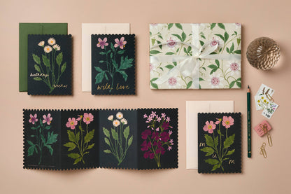 Botanical Concertina Card · Wanderlust Paper Co