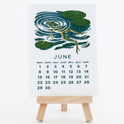 2025 Forest Friends Letterpress Desk Calendar · Smudge Ink