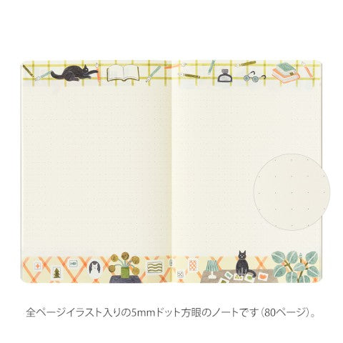 Cat Yuru Log B6 Notebook · Midori