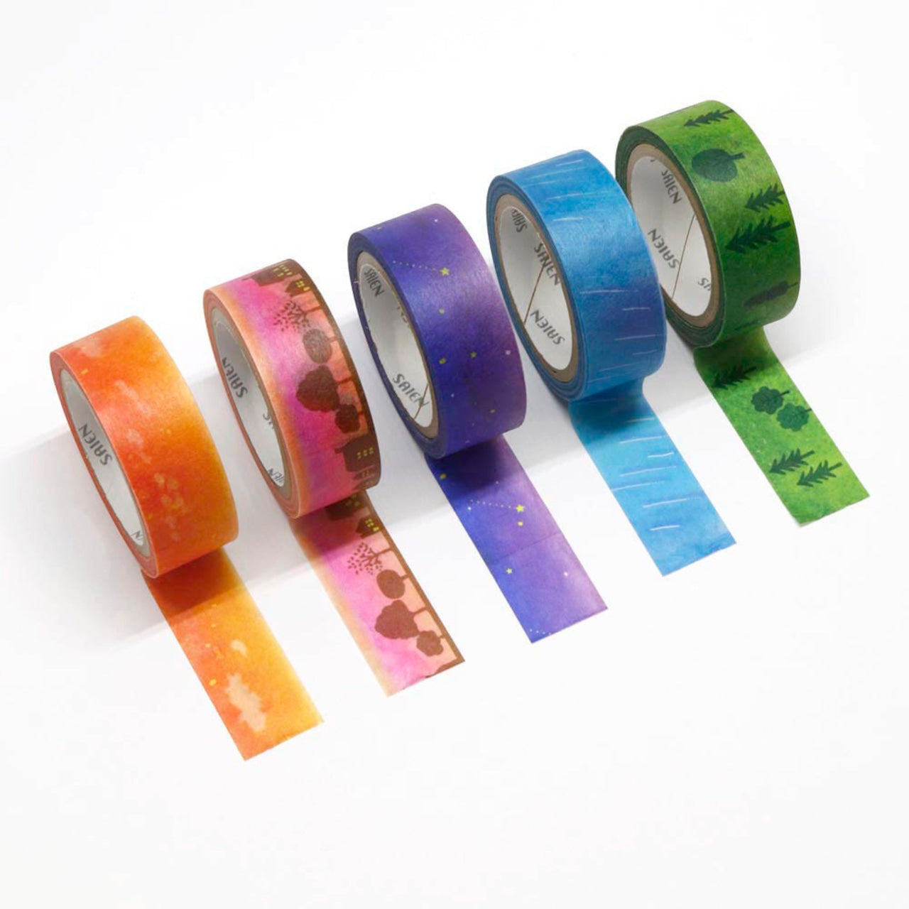 Shizen Washi Tape《5 Color Set》· Miki Tamura
