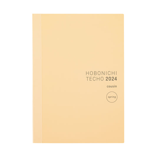 2024 Spring Hobonichi Techo Japanese Cousin Book [A5 size/Daily/Apr start/Mon start]