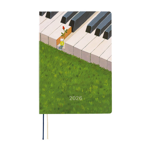 2026 Hobonichi Techo A5 English HON / Hiroko Kubota: Waiting on the Chord《January Start | English | A5》