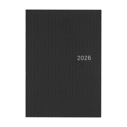 2026 Hobonichi Techo A5 English HON / Paper Series: Black Gingham《January Start | English | A5》