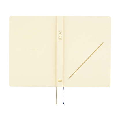 2026 Hobonichi Techo A5 English HON Slash / Ivory《January Start | English | A5》