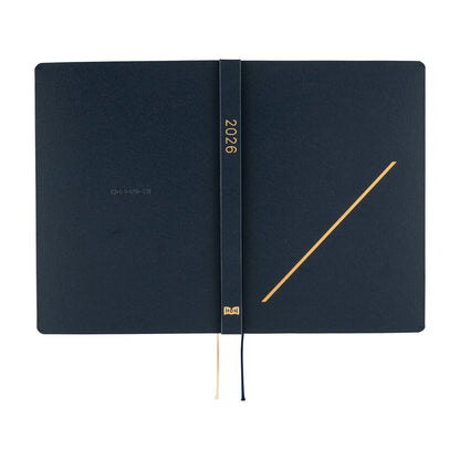 2026 Hobonichi Techo A5 English HON Slash / Navy《January Start | English | A5》