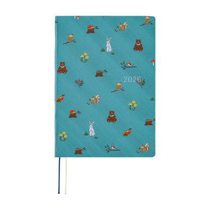 2026 Hobonichi Techo A5 English HON / Bow & Tie: In the Forest《January Start | English | A5》