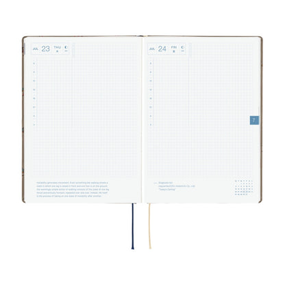 2026 Hobonichi Techo A5 English HON / Bow & Tie: Galloping Horses《January Start | English | A5》