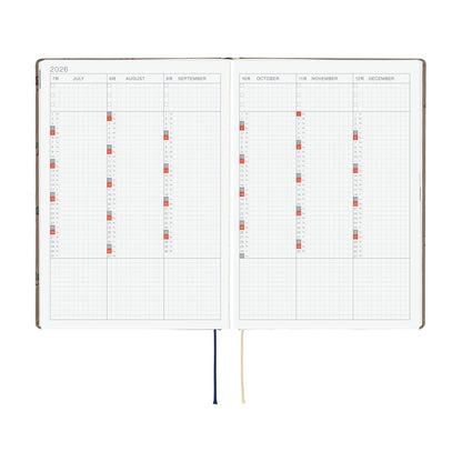 2026 Hobonichi Techo A5 English HON / Bow & Tie: Galloping Horses《January Start | English | A5》
