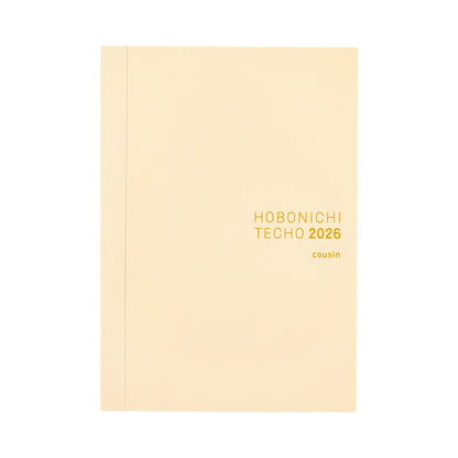 2026 Hobonichi Techo English Cousin Book《January Start | English | A5》