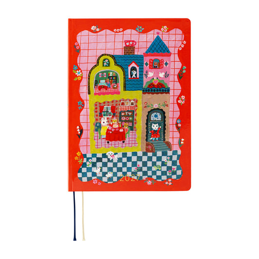 2027 Hobonichi HON Yumi Kitagishi: White Cat and Rabbit’s Tea Room《ENG/A5/Daily/Jan start/Mon start》
