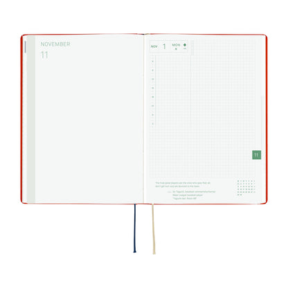 2027 Hobonichi HON Yumi Kitagishi: White Cat and Rabbit’s Tea Room《ENG/A5/Daily/Jan start/Mon start》