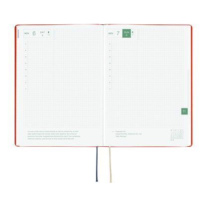 2027 Hobonichi HON Yumi Kitagishi: White Cat and Rabbit’s Tea Room《ENG/A5/Daily/Jan start/Mon start》