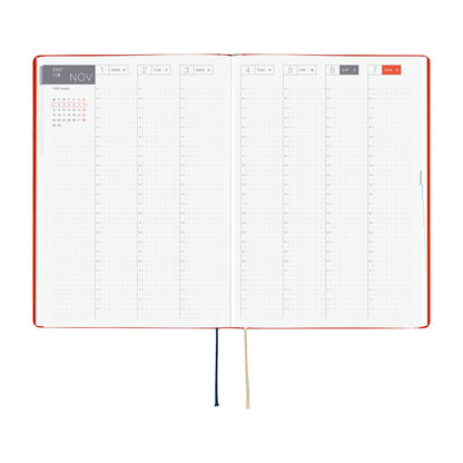 2027 Hobonichi HON Yumi Kitagishi: White Cat and Rabbit’s Tea Room《ENG/A5/Daily/Jan start/Mon start》