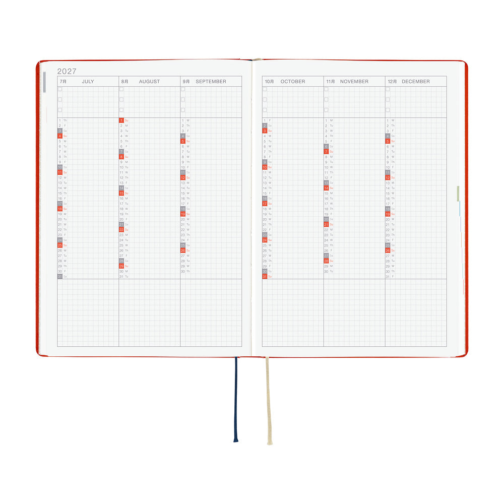 2027 Hobonichi HON Yumi Kitagishi: White Cat and Rabbit’s Tea Room《ENG/A5/Daily/Jan start/Mon start》