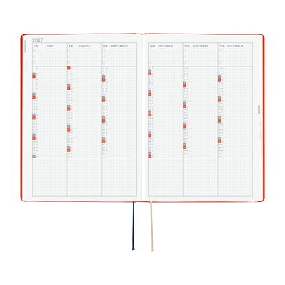 2027 Hobonichi HON Yumi Kitagishi: White Cat and Rabbit’s Tea Room《ENG/A5/Daily/Jan start/Mon start》