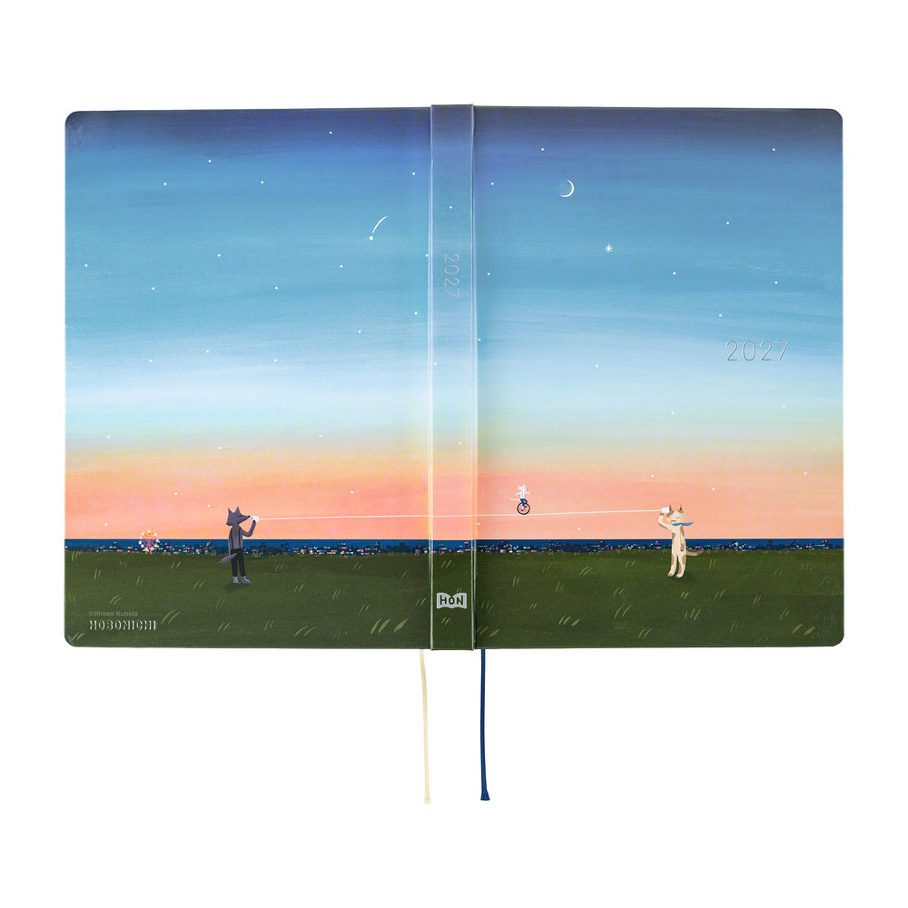 2027 Hobonichi HON Hiroko Kubota: String Telephone Until the Moon is Full《ENG/A6/Daily/Jan start/Mon start》