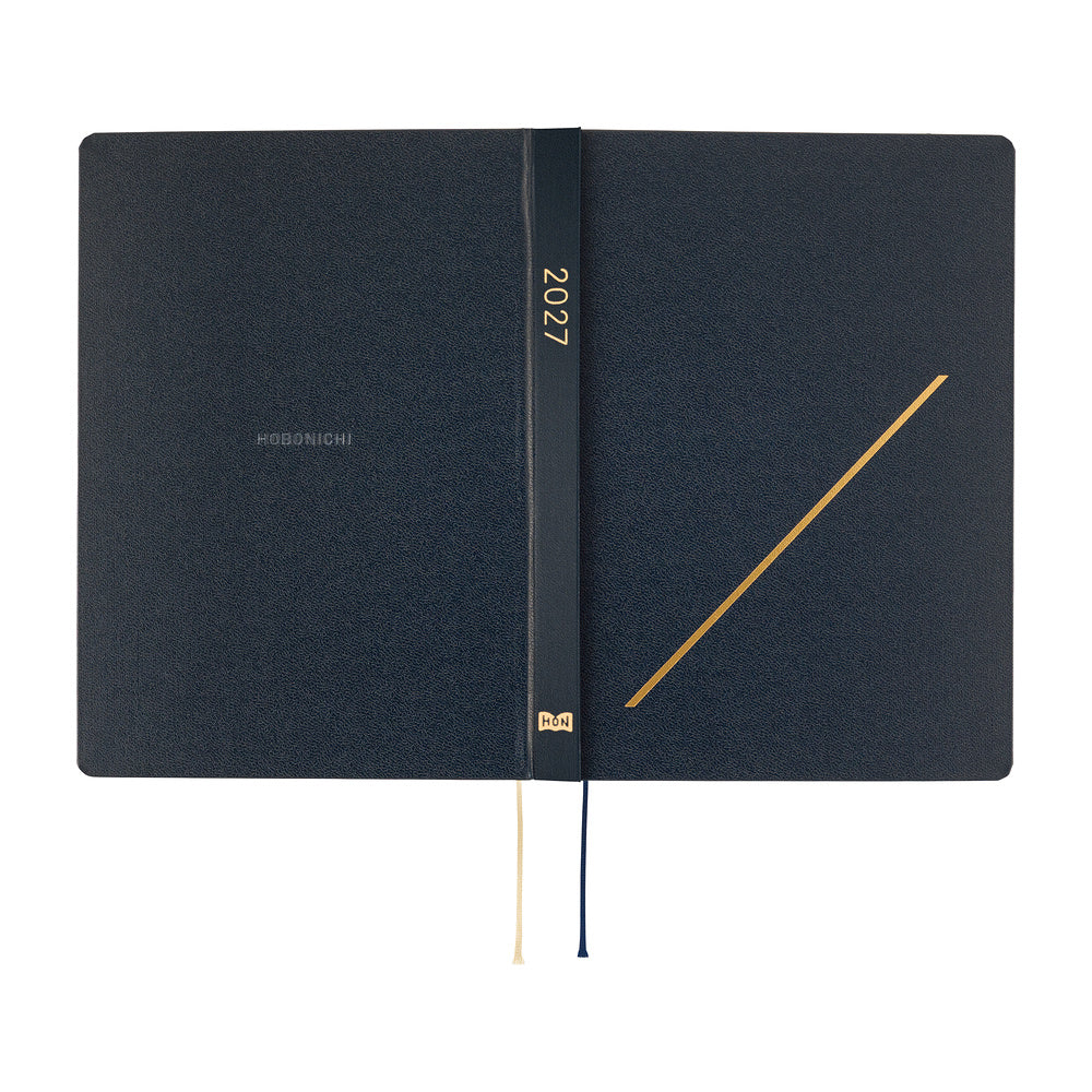 2027 Hobonichi HON Slash (Navy) 《ENG/A5/Daily/Jan start/Mon start》