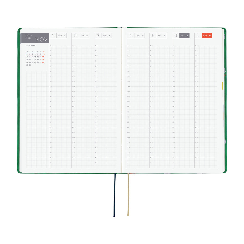 2027 Hobonichi HON Bow & Tie: Sheep Sheep Sheep《ENG/A5/Daily/Jan start/Mon start》
