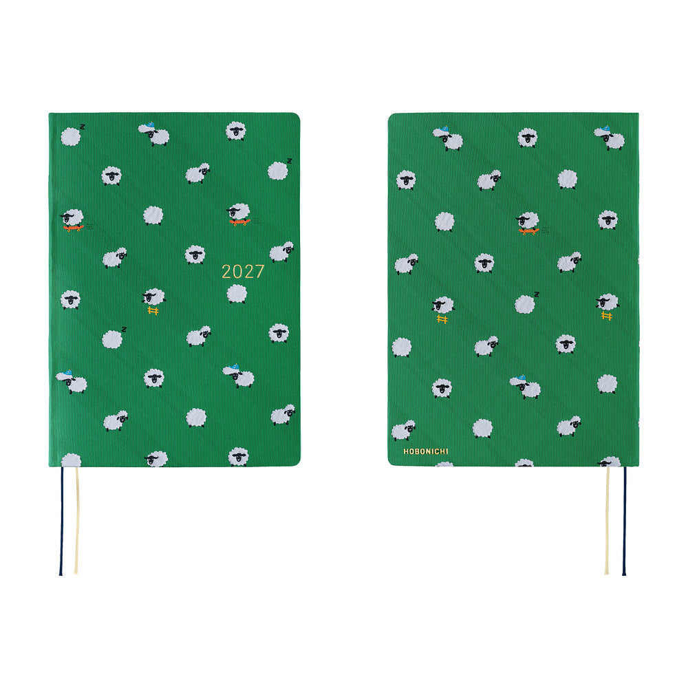 2027 Hobonichi HON Bow & Tie: Sheep Sheep Sheep《ENG/A5/Daily/Jan start/Mon start》