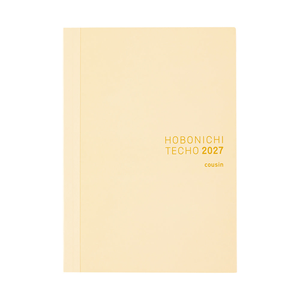 2027 Hobonichi Techo English Cousin Book《A5 size/Daily/Jan start/Mon start》