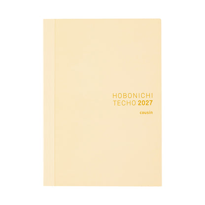 2027 Hobonichi Techo English Cousin Book《A5 size/Daily/Jan start/Mon start》