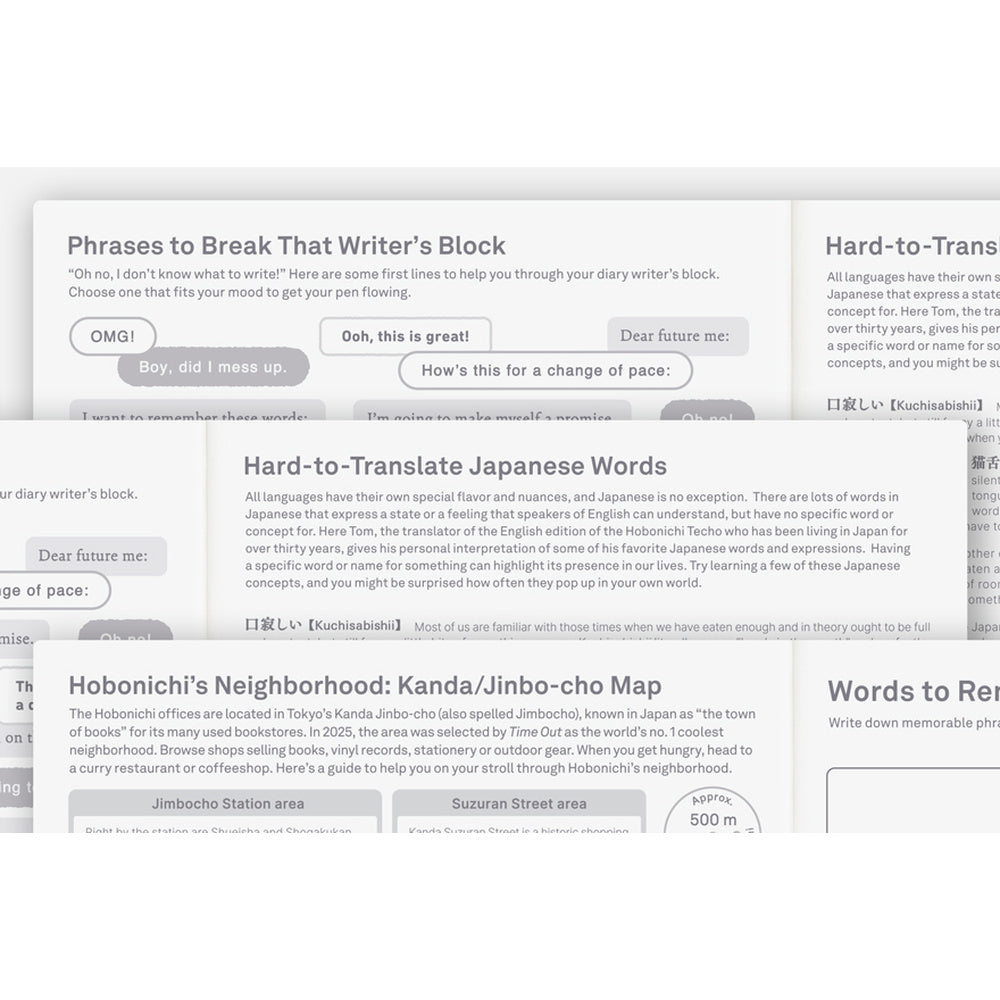 2027 Hobonichi Techo English Cousin Book《A5 size/Daily/Jan start/Mon start》