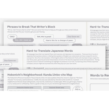 2027 Hobonichi Techo English Cousin Book《A5 size/Daily/Jan start/Mon start》