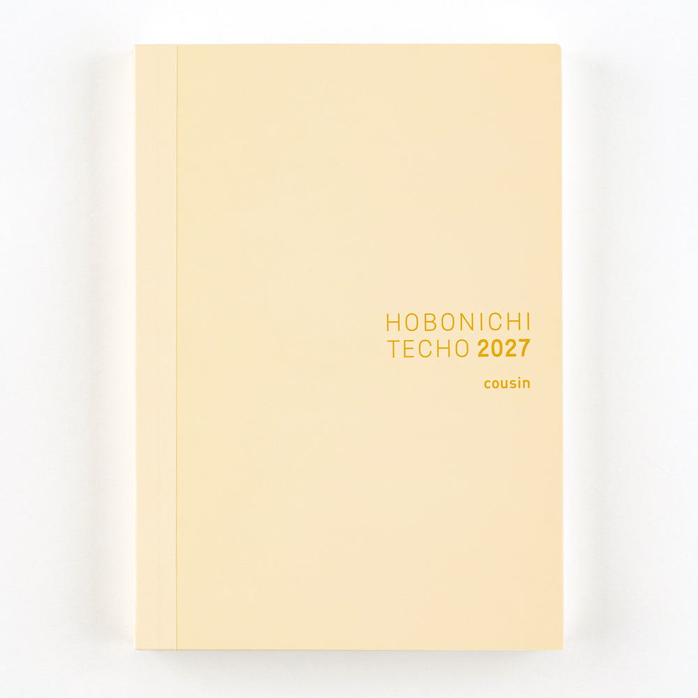 2027 Hobonichi Techo English Cousin Book《A5 size/Daily/Jan start/Mon start》