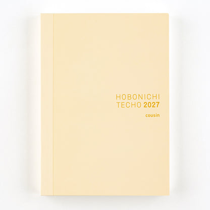 2027 Hobonichi Techo English Cousin Book《A5 size/Daily/Jan start/Mon start》