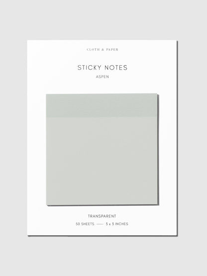 Transparent Cappuccino Sticky Notes · Cloth & Paper
